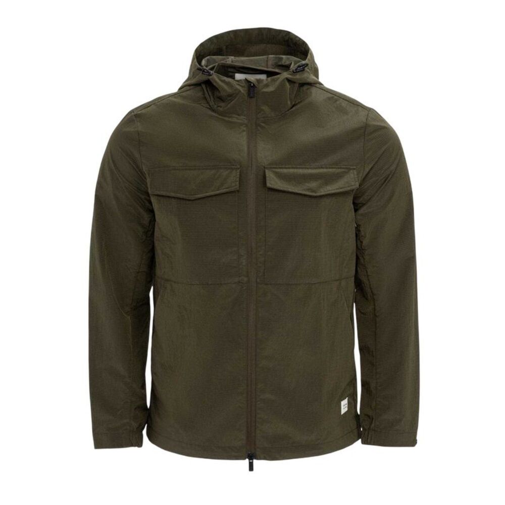 Firetrap Mens Windproof Reflective Jacket / Khaki Green